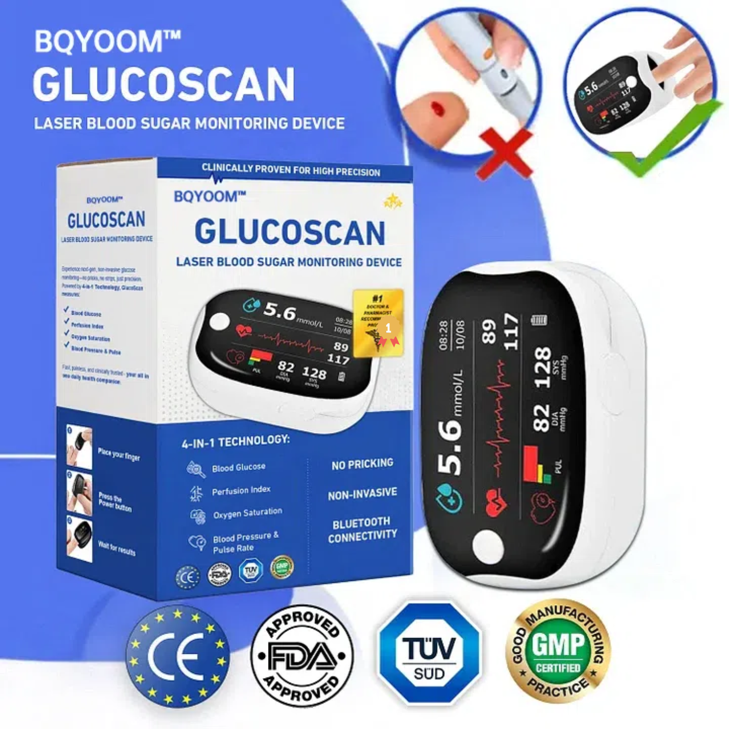 Laser Blood Glucose Monitoring Device