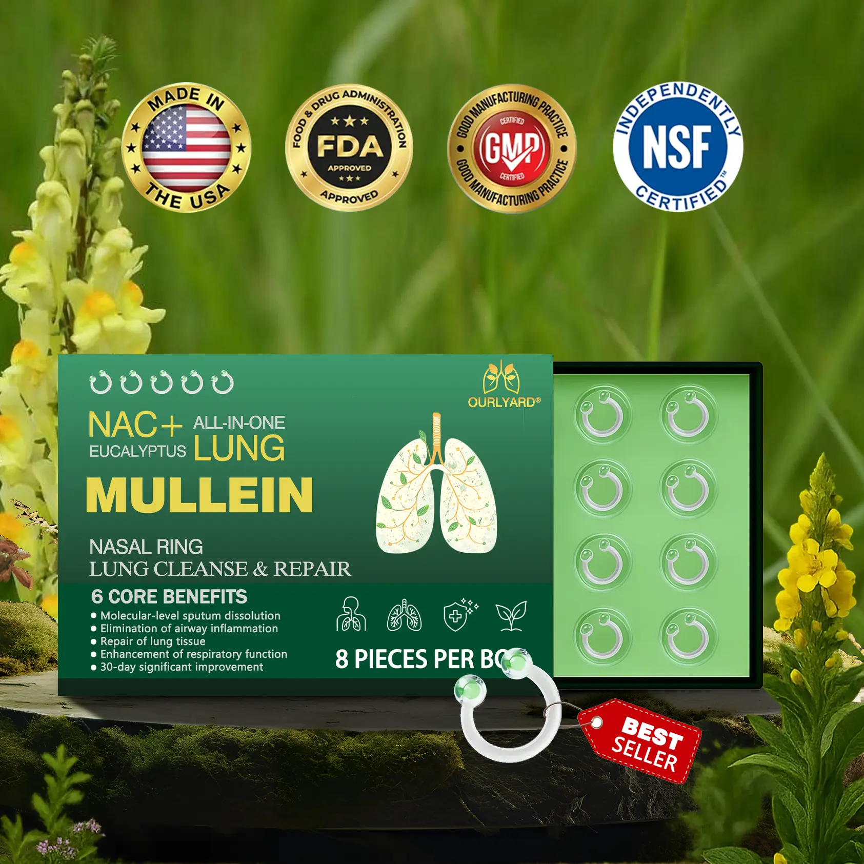 Lung Detox Relief Nasal Ring