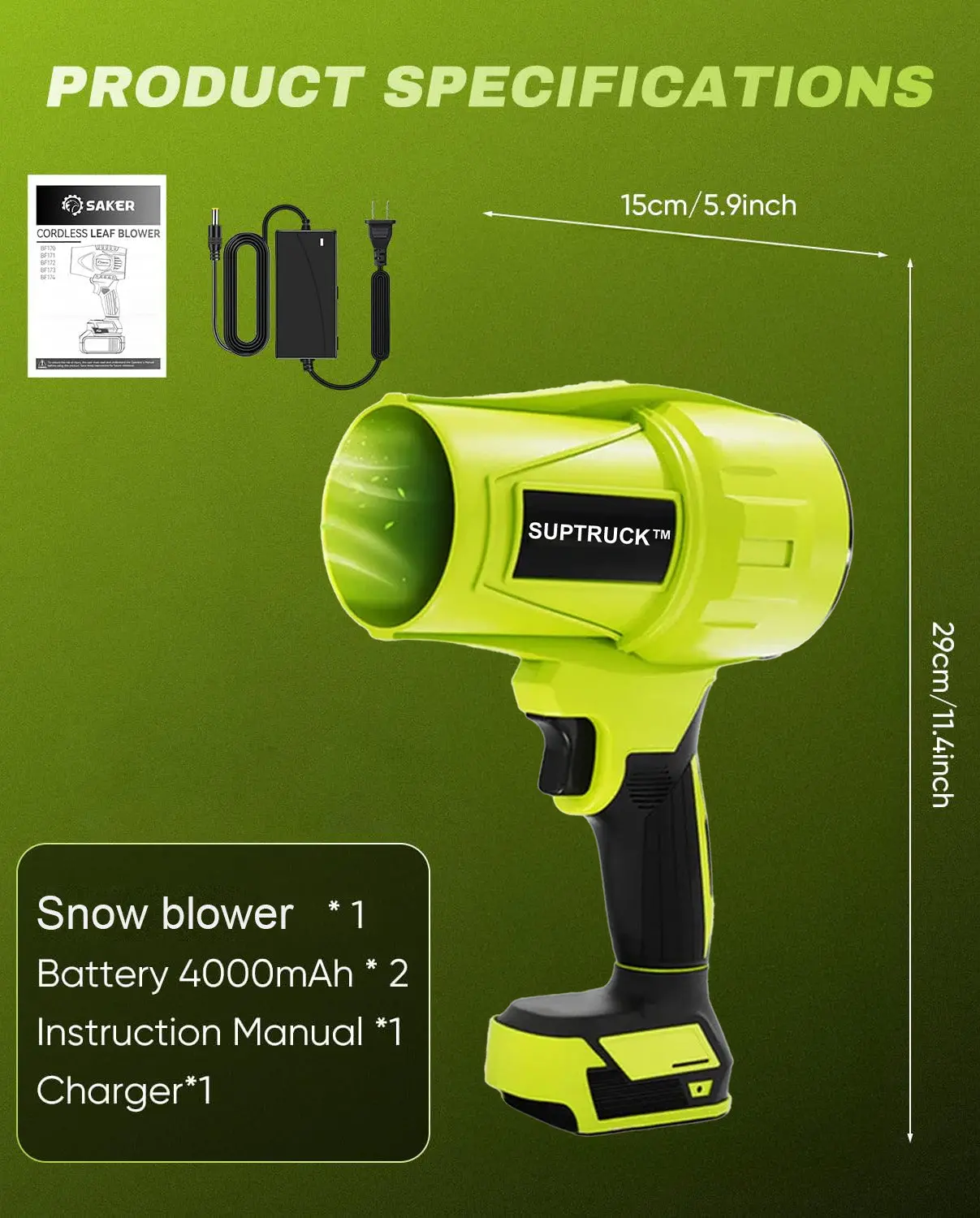 5000W Turbo Jet Fan Snow Blower 2.0 - Image 9