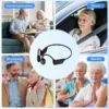 YUNPSO Bone Conduction Smart Hearing Aid Bluetooth Earphones