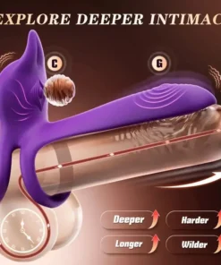 Juxek™ Enchanted Girl Luxe Smart Vibrating Ring – App-Controlled Pleasure for Couples