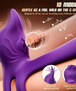 Juxek™ Enchanted Girl Luxe Smart Vibrating Ring – App-Controlled Pleasure for Couples