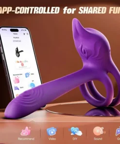 Juxek™ Enchanted Girl Luxe Smart Vibrating Ring – App-Controlled Pleasure for Couples