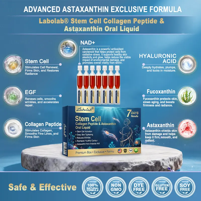 Labolab® Stem Cell – Collagen Peptides & Astaxanthin Oral Solution